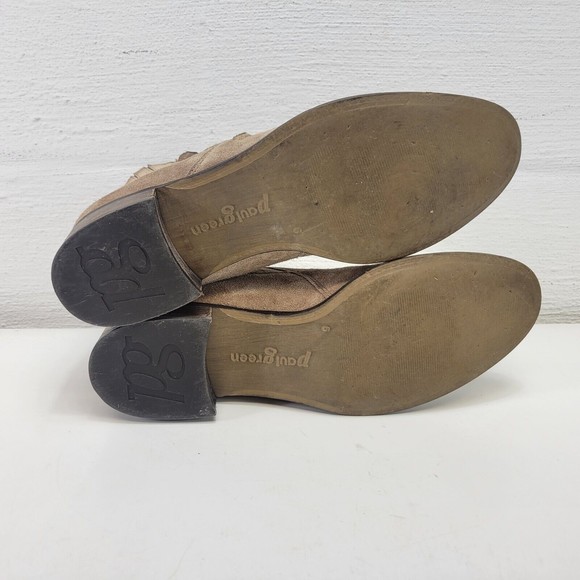 Paul Green‎ Women's Size 9 Brown Suede Leather Zip Ankle Chelsea Heeled Boots - Picture 15 of 15